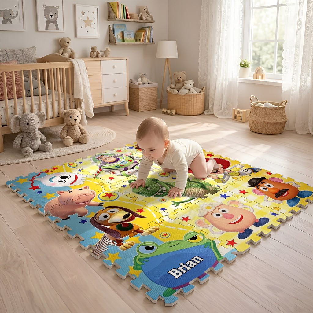 Buddy Toy - Personalized Movie For Kids Foam Puzzle Mat
