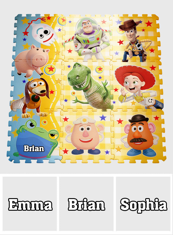 Buddy Toy - Personalized Movie For Kids Foam Puzzle Mat