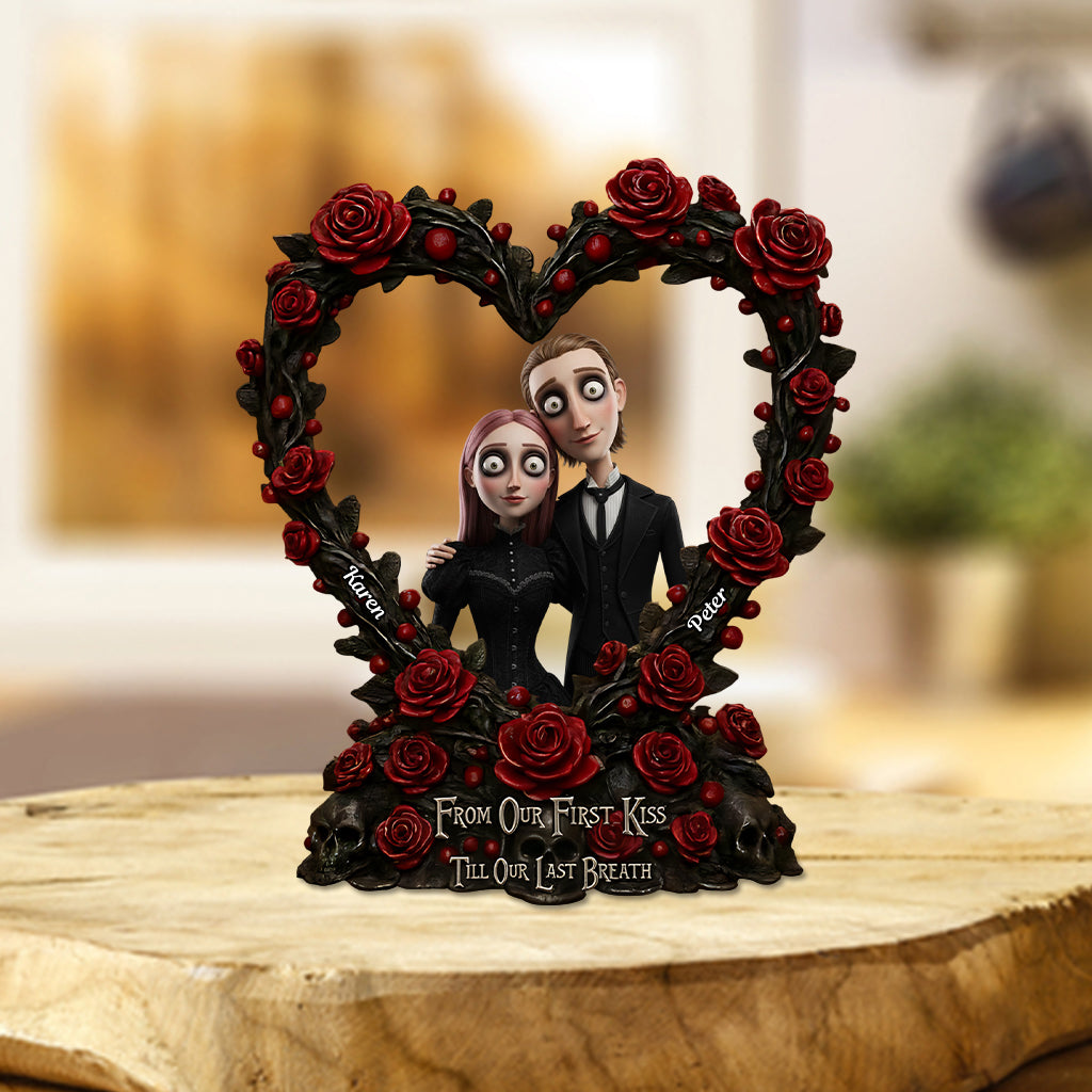 Nightmare Christmas Couple, Gothic Style - Personalized Nightmare Custom Shaped Acrylic Plaque