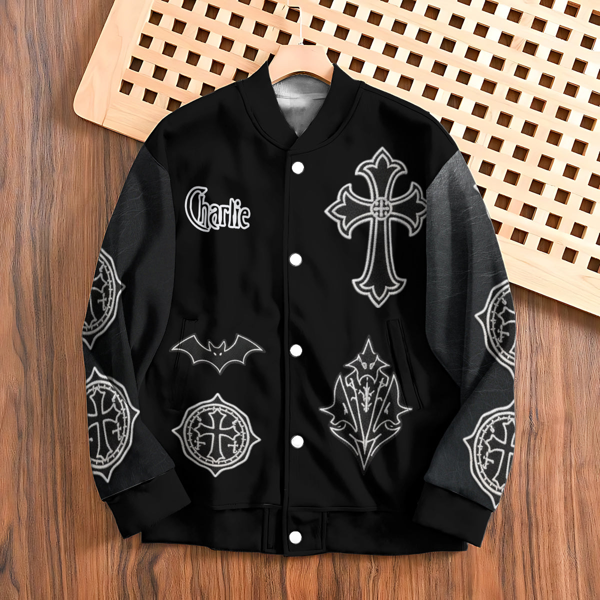 Love You To Death - Personalized Couple Varsity Jacket