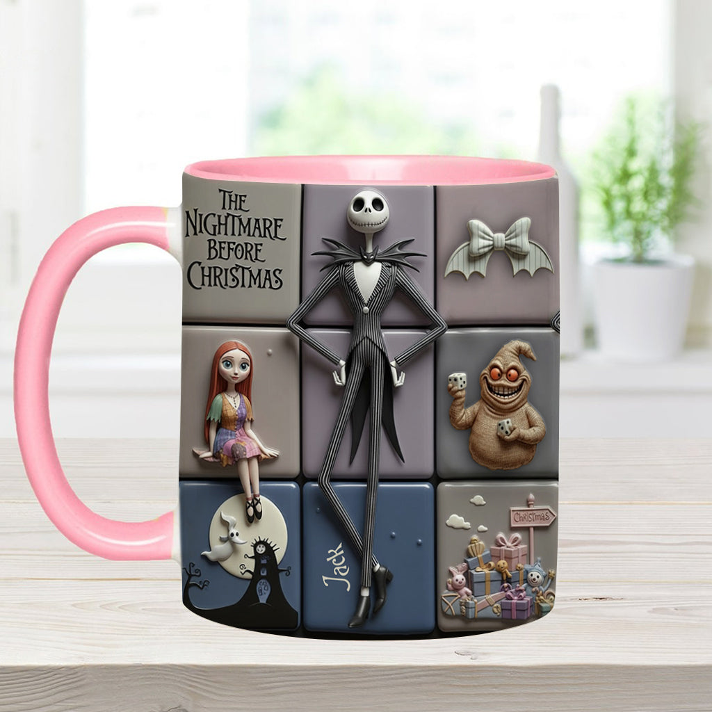 Merry Christmas - Personalized Nightmare Accent Mug