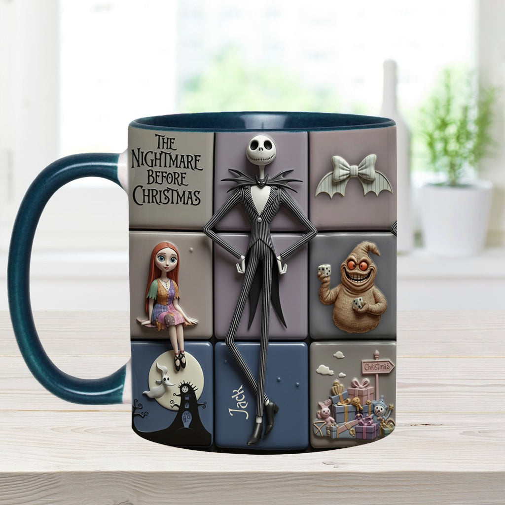 Merry Christmas - Personalized Nightmare Accent Mug
