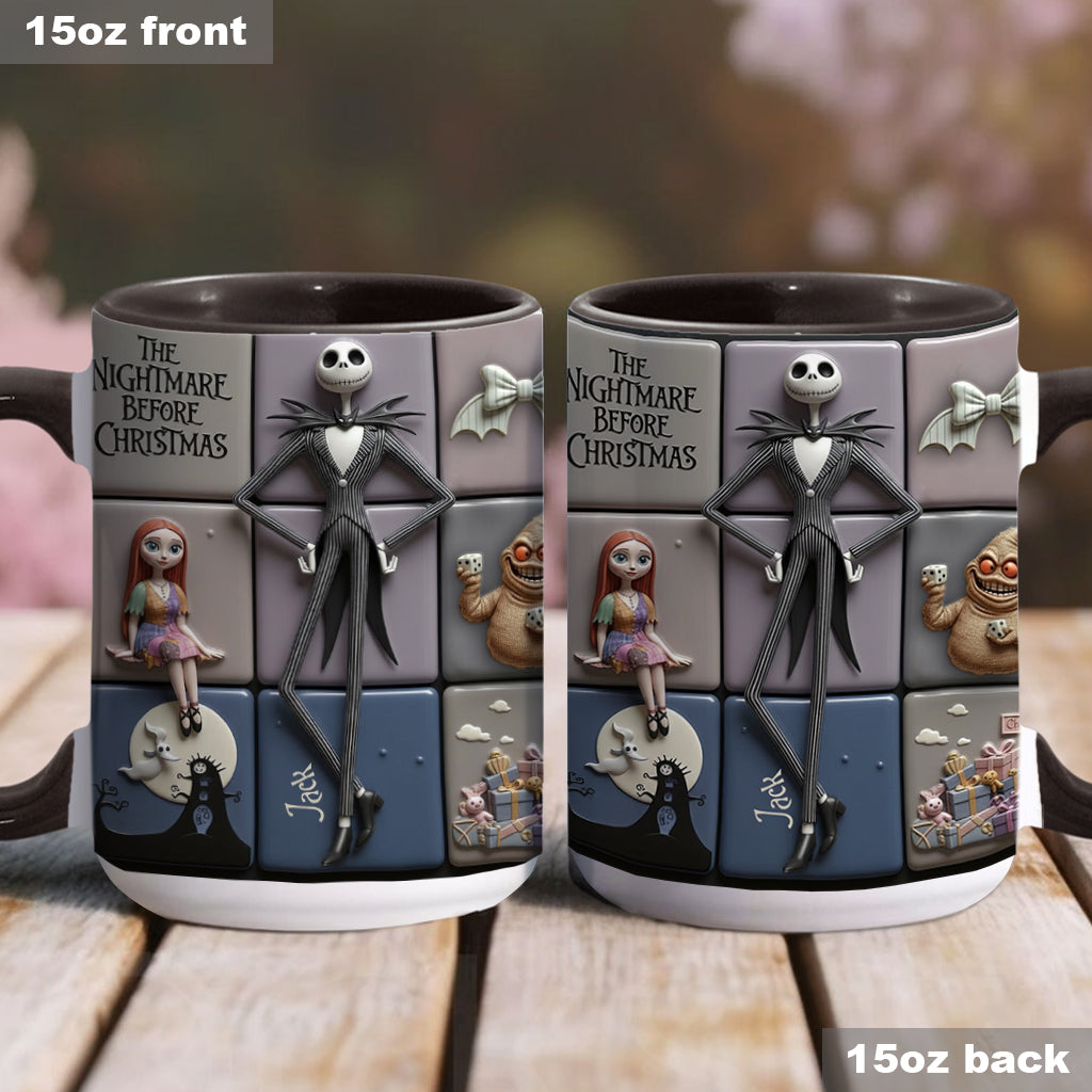 Merry Christmas - Personalized Nightmare Accent Mug