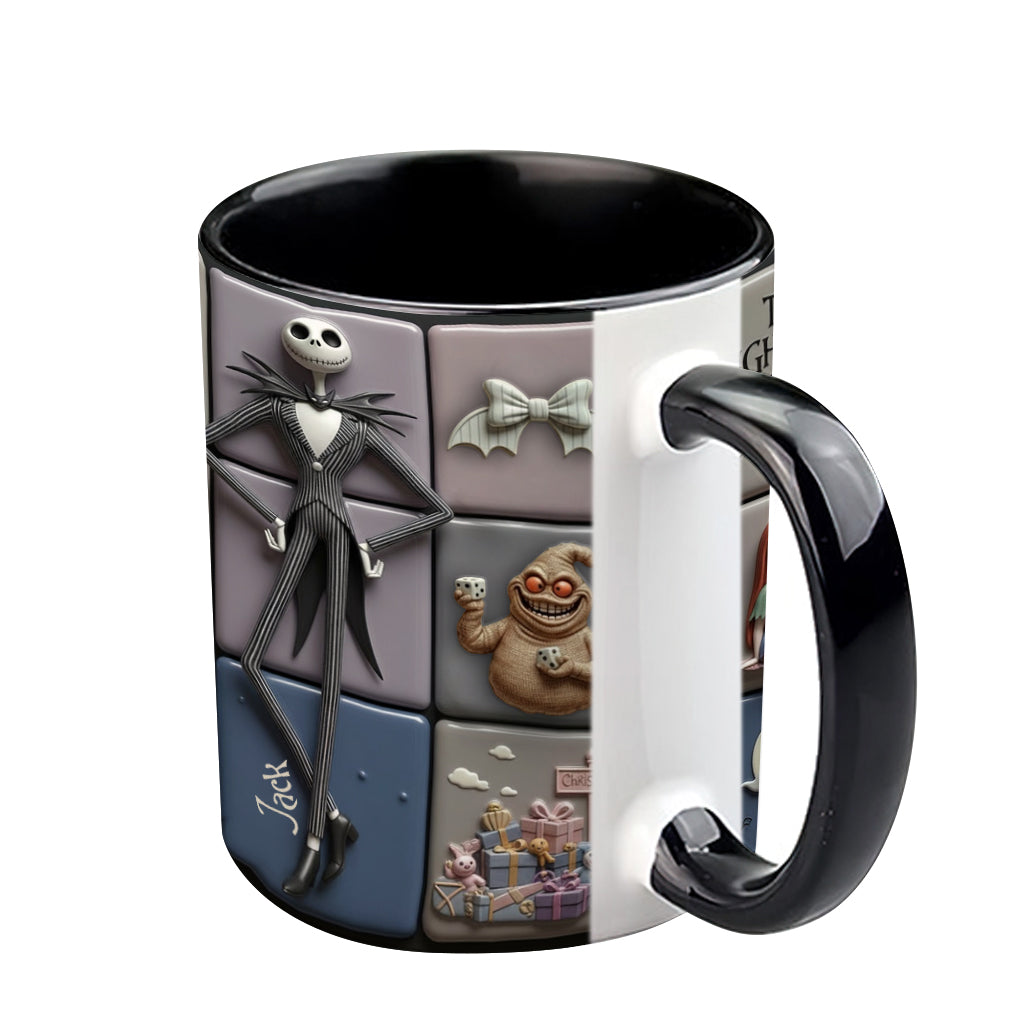 Merry Christmas - Personalized Nightmare Accent Mug