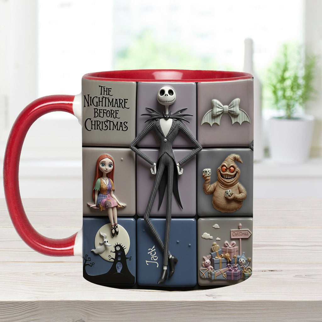 Merry Christmas - Personalized Nightmare Accent Mug