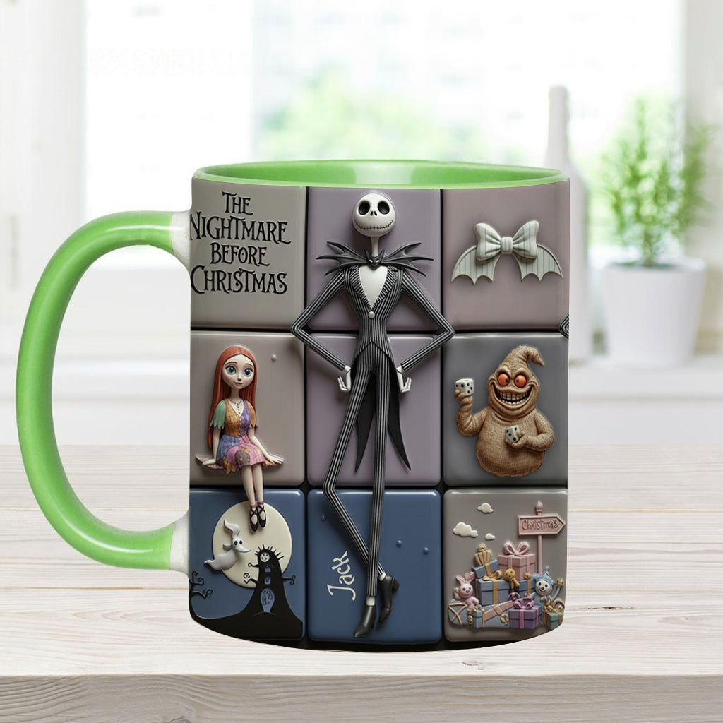 Merry Christmas - Personalized Nightmare Accent Mug