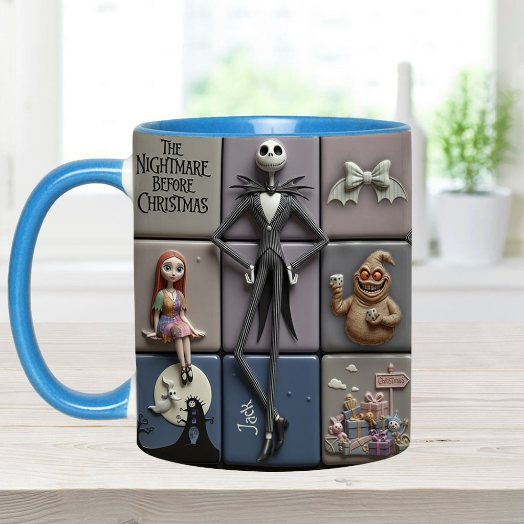Merry Christmas - Personalized Nightmare Accent Mug
