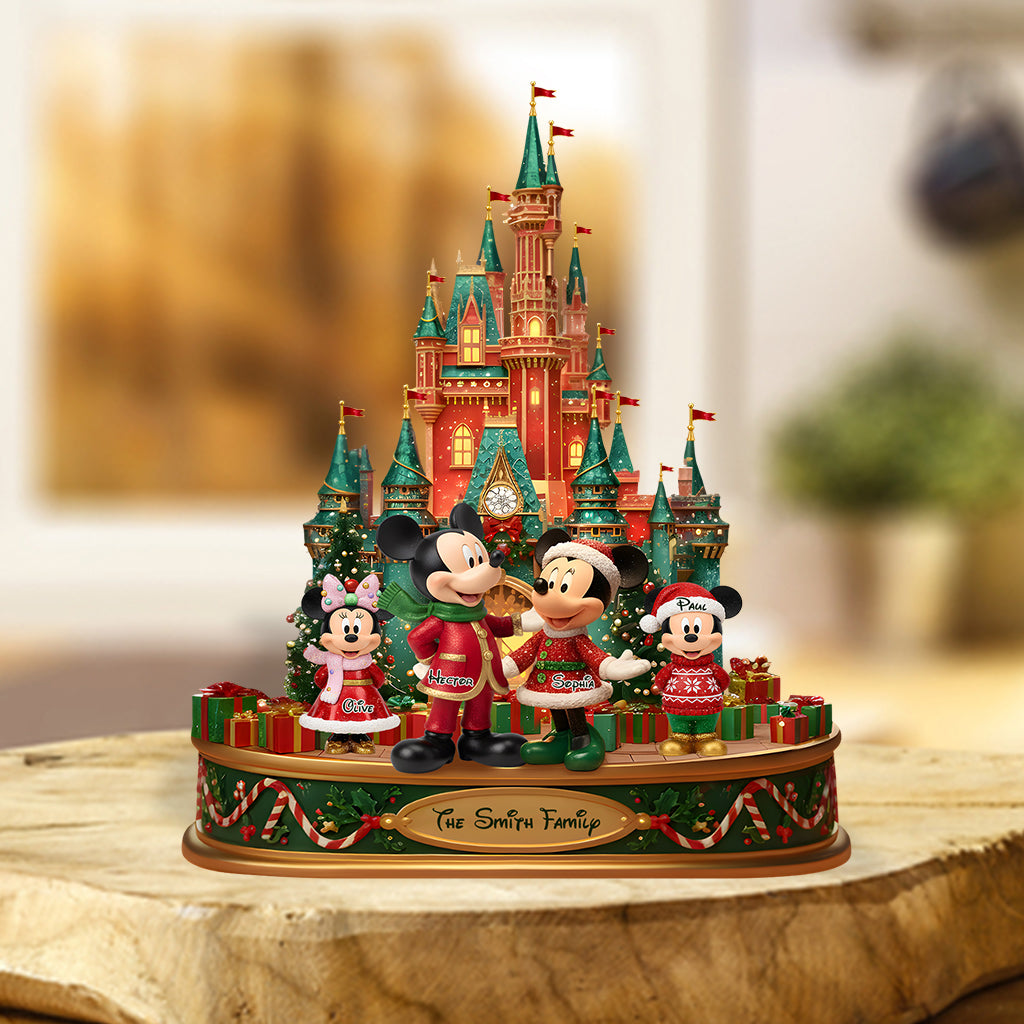 Our Christmas - Personalized Mouse Custom Shaped Acrylic Plaque