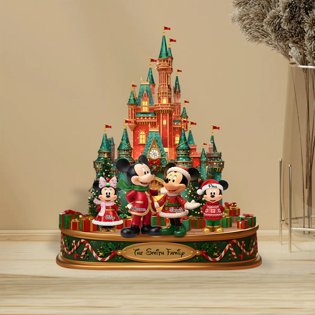 Our Christmas - Personalized Mouse Custom Shaped Acrylic Plaque