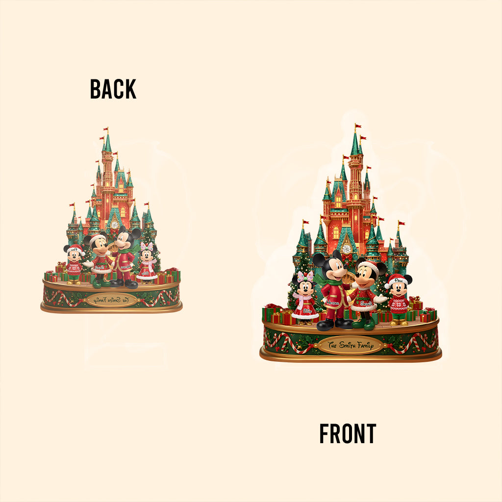 Our Christmas - Personalized Mouse Custom Shaped Acrylic Plaque