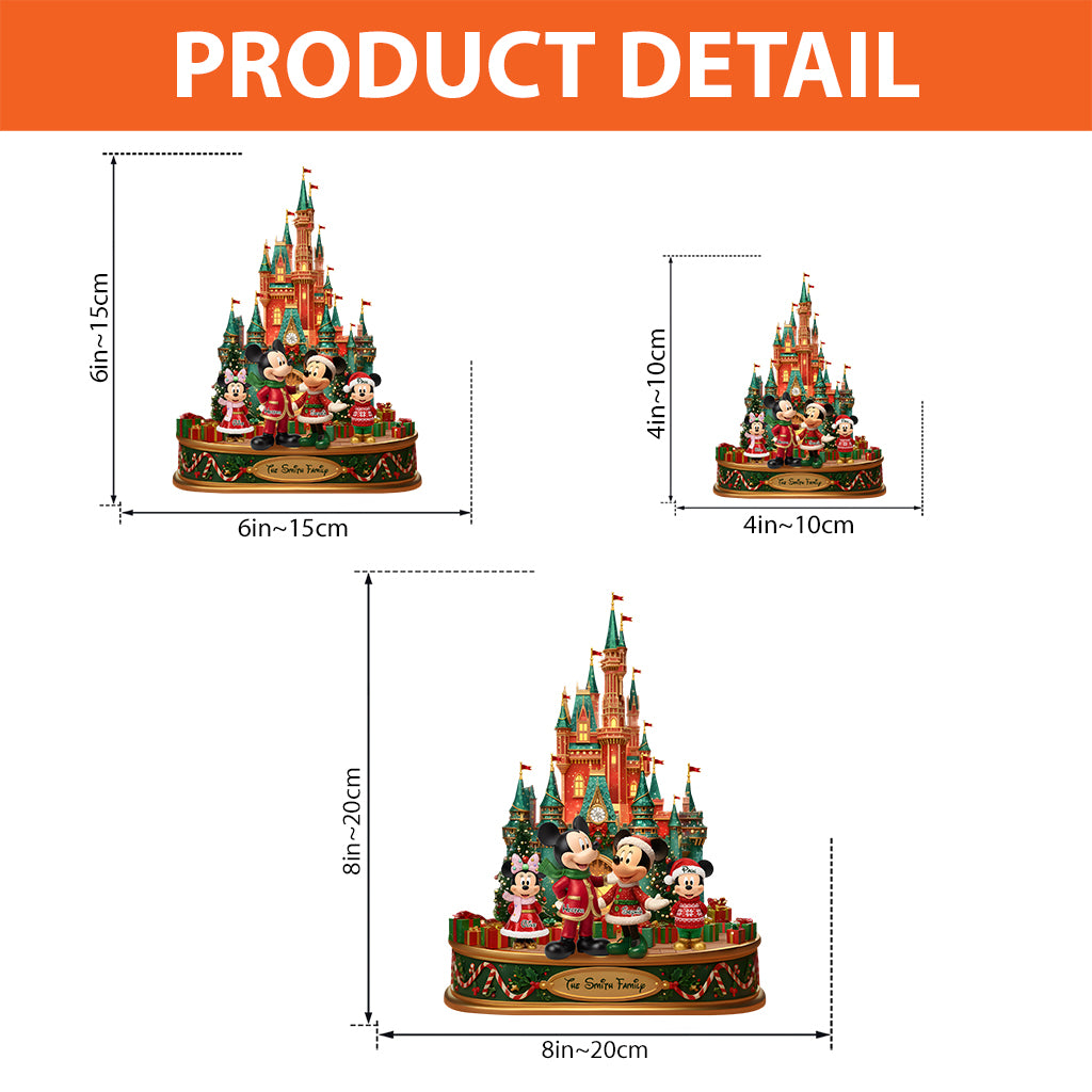 Our Christmas - Personalized Mouse Custom Shaped Acrylic Plaque