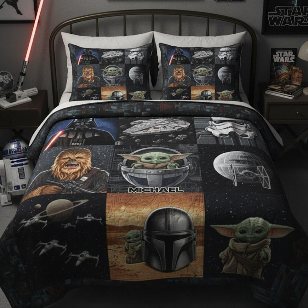 The Force - Personalized The Force Quilt Set