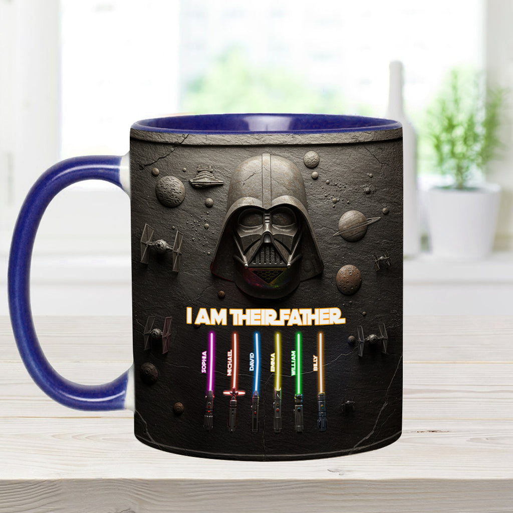 Best Dad, Grandpa, Uncle,...In The Galaxy - Personalized The Force Accent Mug