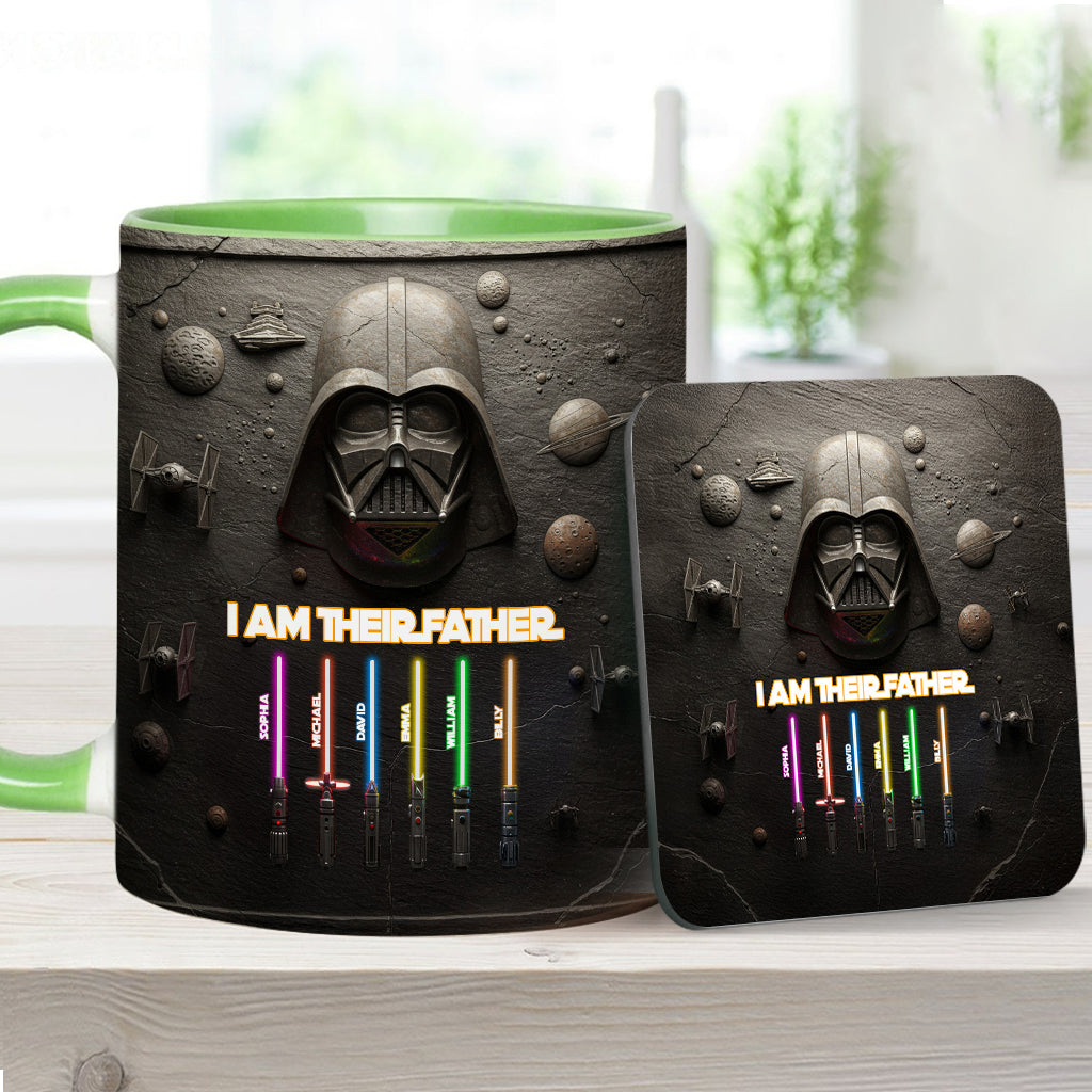 Best Dad, Grandpa, Uncle,...In The Galaxy - Personalized The Force Accent Mug