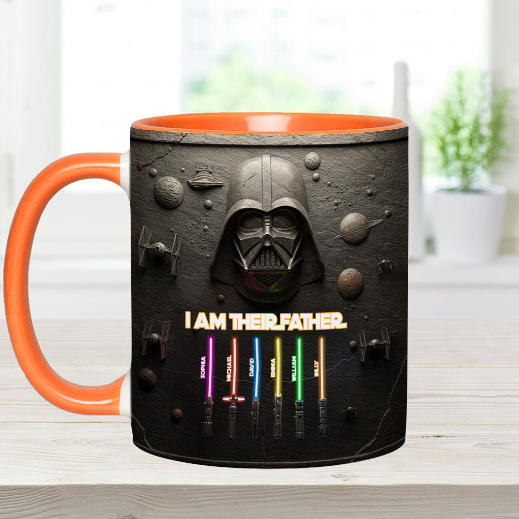 Best Dad, Grandpa, Uncle,...In The Galaxy - Personalized The Force Accent Mug