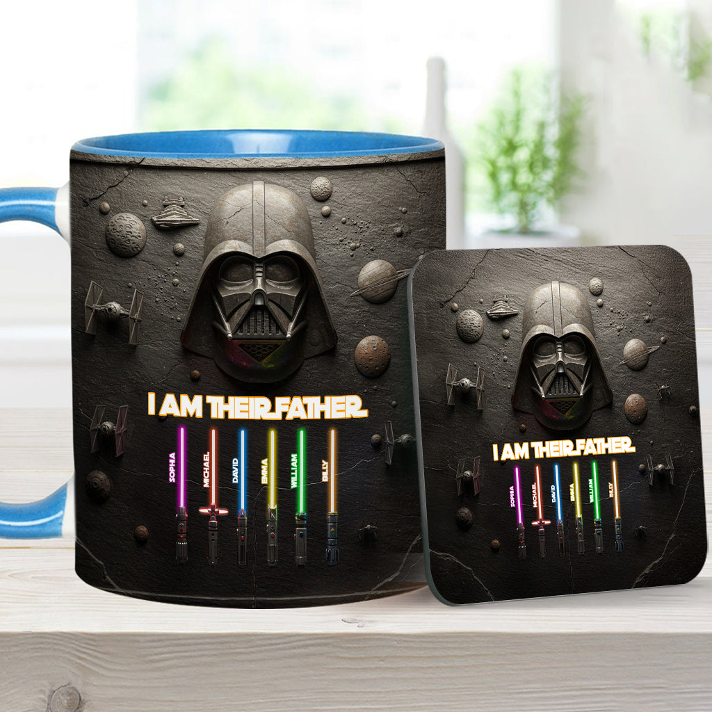Best Dad, Grandpa, Uncle,...In The Galaxy - Personalized The Force Accent Mug