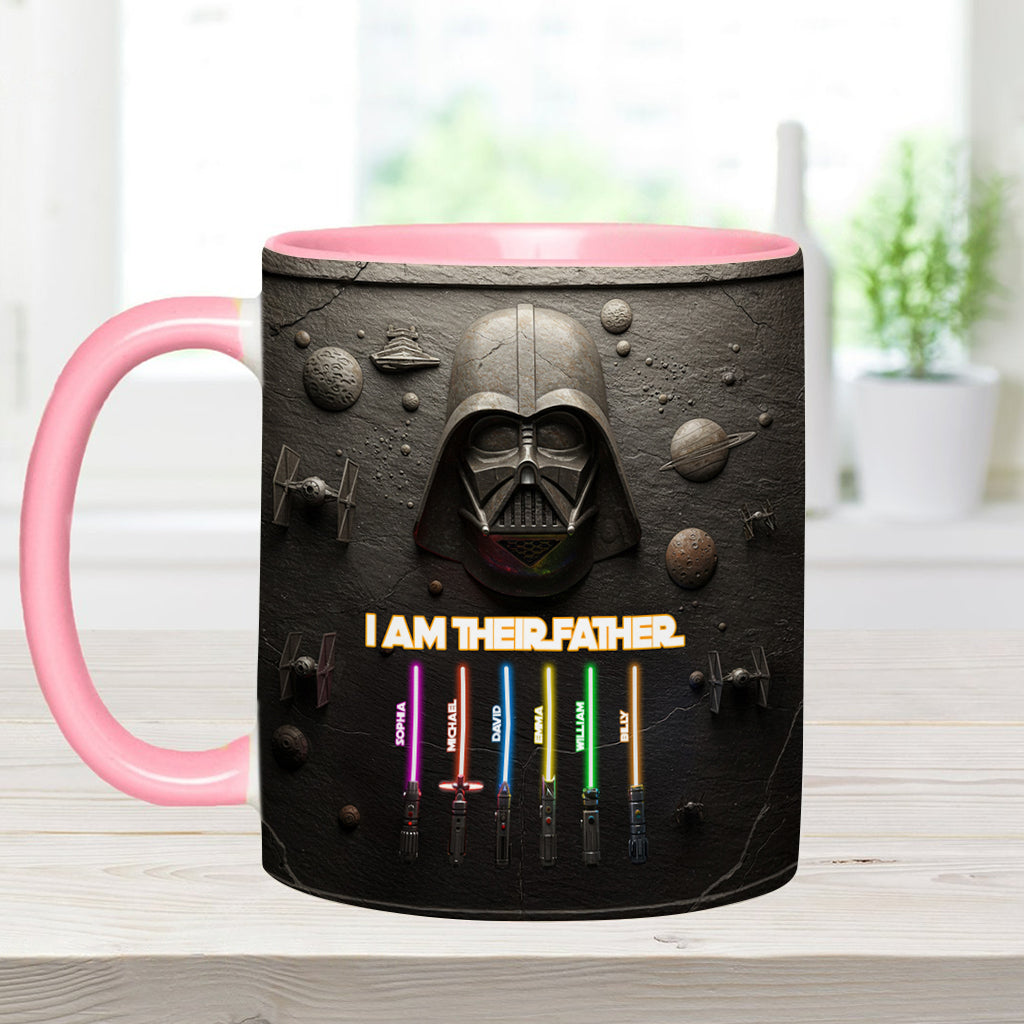Best Dad, Grandpa, Uncle,...In The Galaxy - Personalized The Force Accent Mug