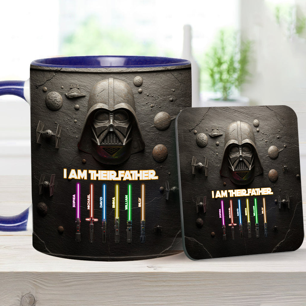 Best Dad, Grandpa, Uncle,...In The Galaxy - Personalized The Force Accent Mug