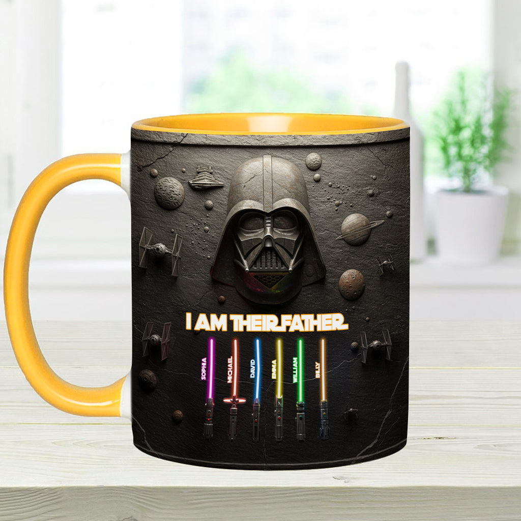 Best Dad, Grandpa, Uncle,...In The Galaxy - Personalized The Force Accent Mug