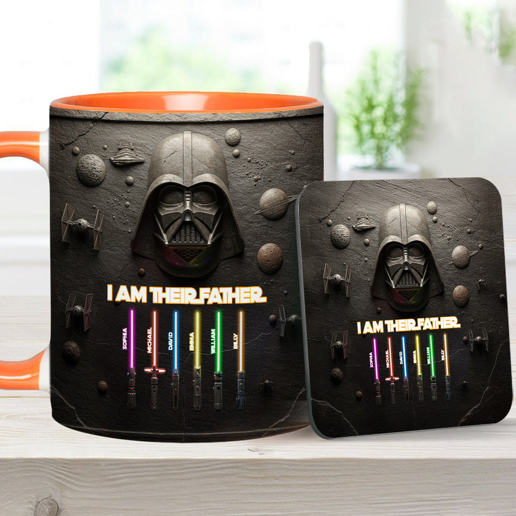 Best Dad, Grandpa, Uncle,...In The Galaxy - Personalized The Force Accent Mug