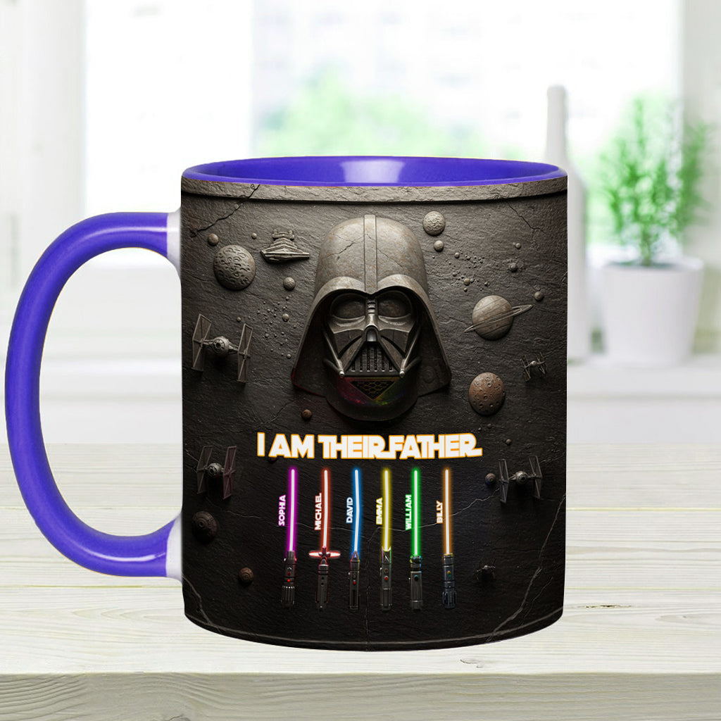 Best Dad, Grandpa, Uncle,...In The Galaxy - Personalized The Force Accent Mug