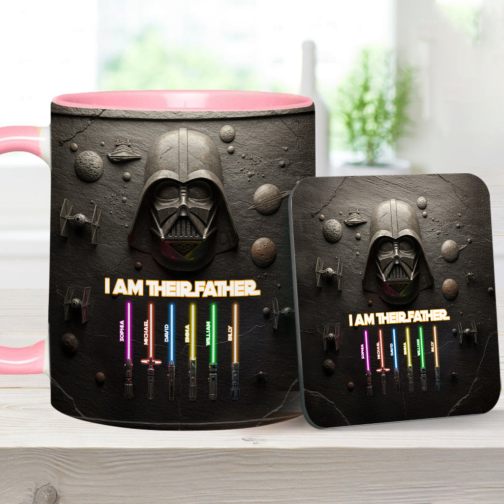Best Dad, Grandpa, Uncle,...In The Galaxy - Personalized The Force Accent Mug