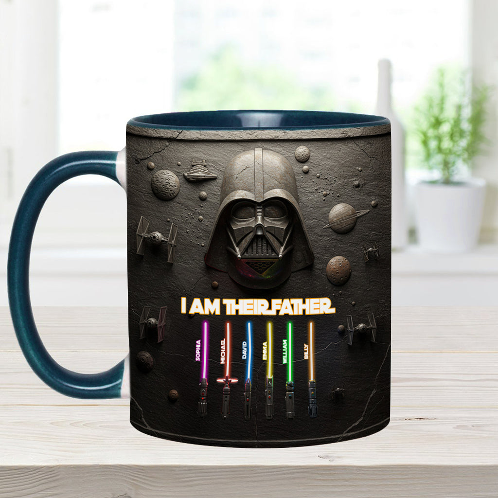 Best Dad, Grandpa, Uncle,...In The Galaxy - Personalized The Force Accent Mug