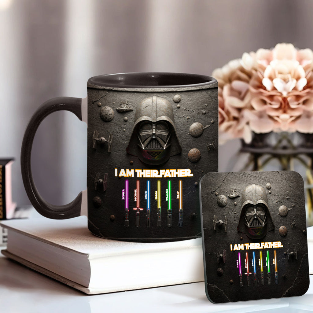 Best Dad, Grandpa, Uncle,...In The Galaxy - Personalized The Force Accent Mug