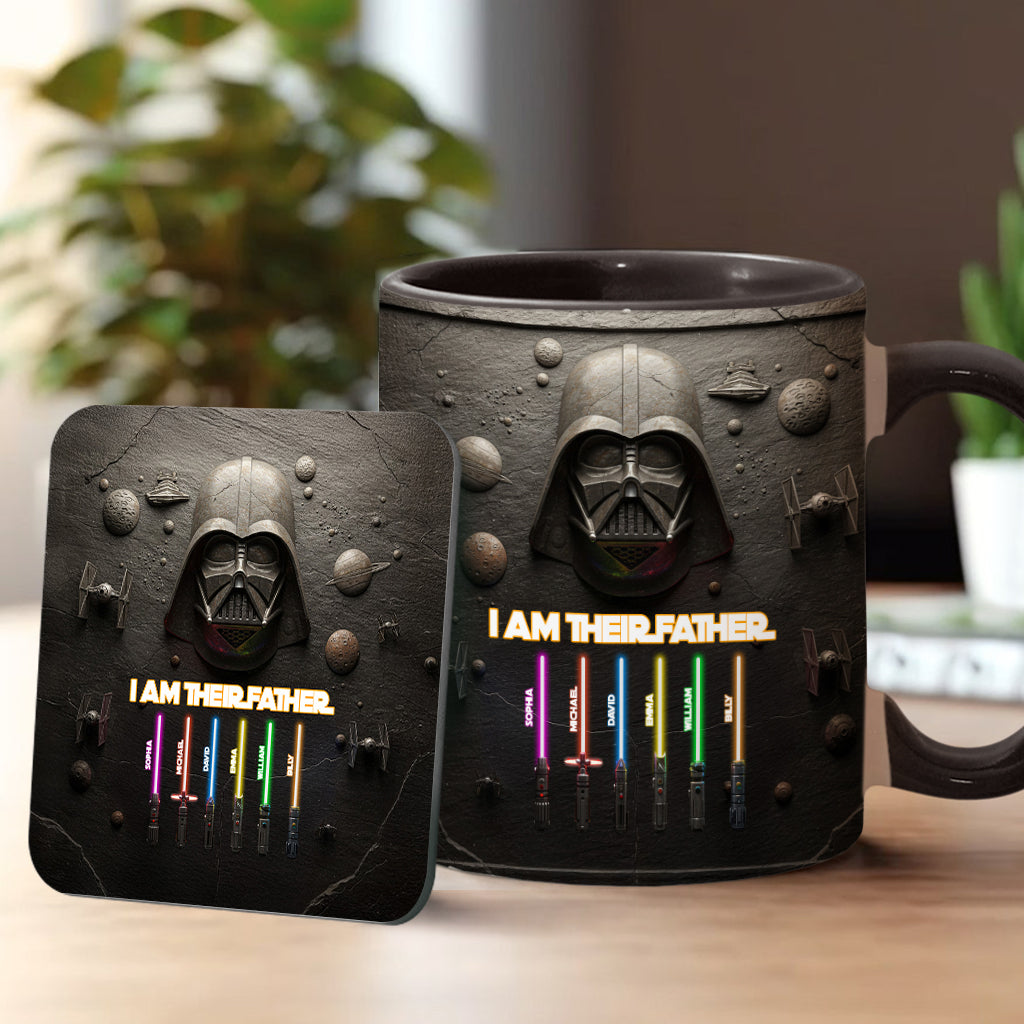 Best Dad, Grandpa, Uncle,...In The Galaxy - Personalized The Force Accent Mug