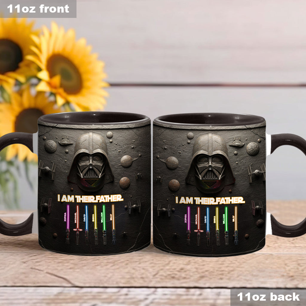 Best Dad, Grandpa, Uncle,...In The Galaxy - Personalized The Force Accent Mug