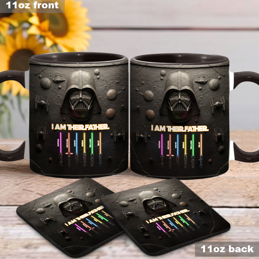 Best Dad, Grandpa, Uncle,...In The Galaxy - Personalized The Force Accent Mug