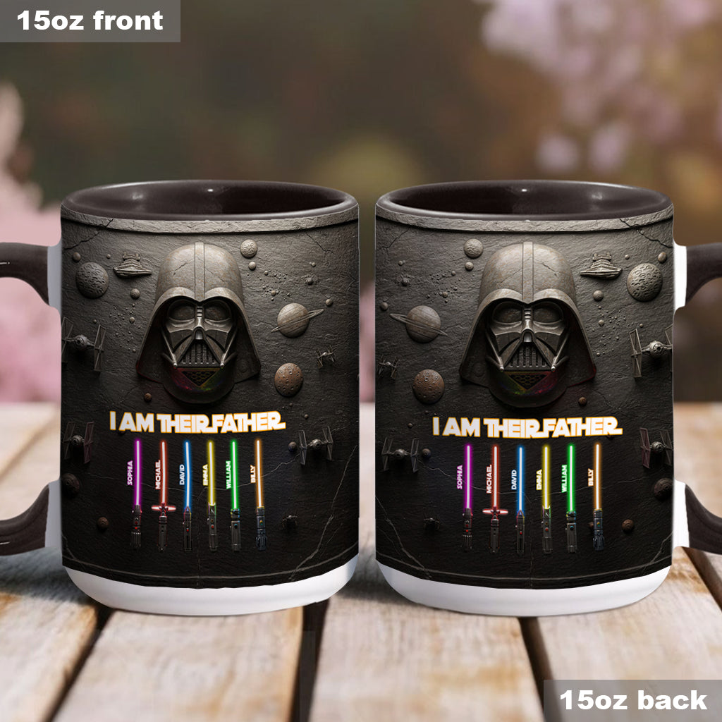 Best Dad, Grandpa, Uncle,...In The Galaxy - Personalized The Force Accent Mug