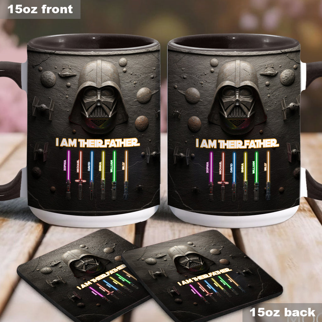 Best Dad, Grandpa, Uncle,...In The Galaxy - Personalized The Force Accent Mug