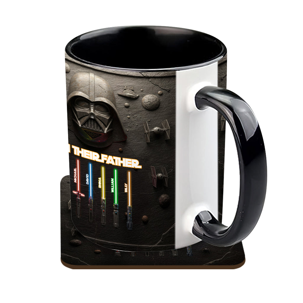 Best Dad, Grandpa, Uncle,...In The Galaxy - Personalized The Force Accent Mug