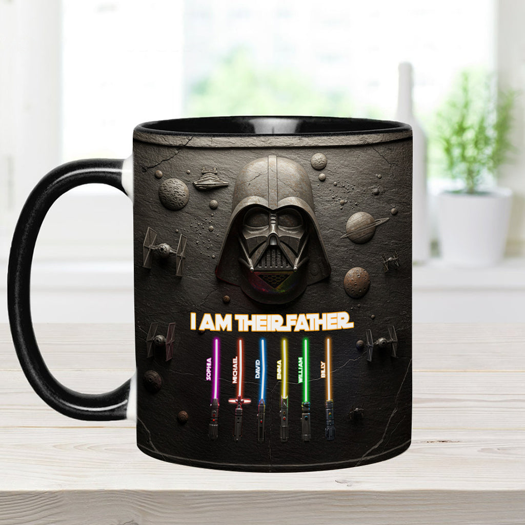 Best Dad, Grandpa, Uncle,...In The Galaxy - Personalized The Force Accent Mug
