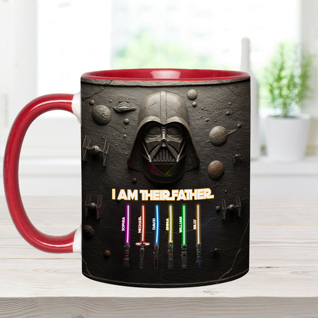 Best Dad, Grandpa, Uncle,...In The Galaxy - Personalized The Force Accent Mug