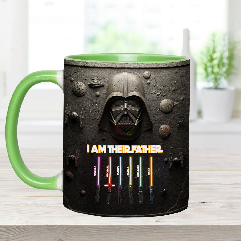 Best Dad, Grandpa, Uncle,...In The Galaxy - Personalized The Force Accent Mug