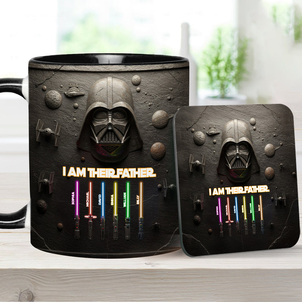 Best Dad, Grandpa, Uncle,...In The Galaxy - Personalized The Force Accent Mug