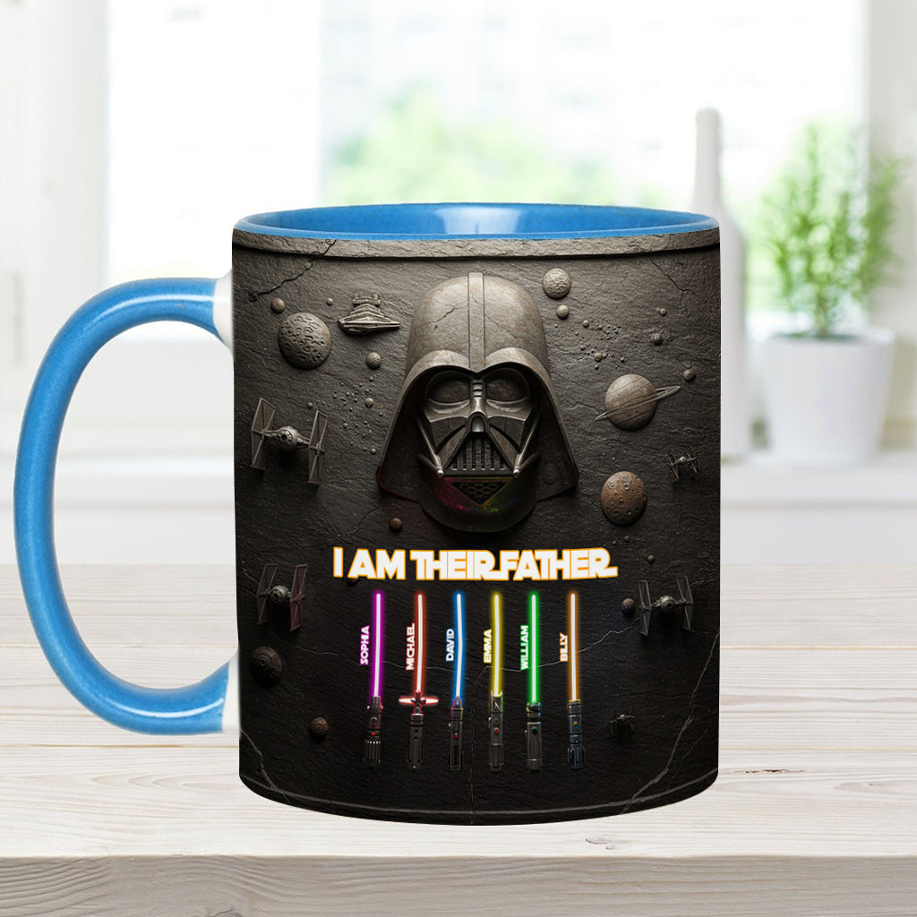 Best Dad, Grandpa, Uncle,...In The Galaxy - Personalized The Force Accent Mug