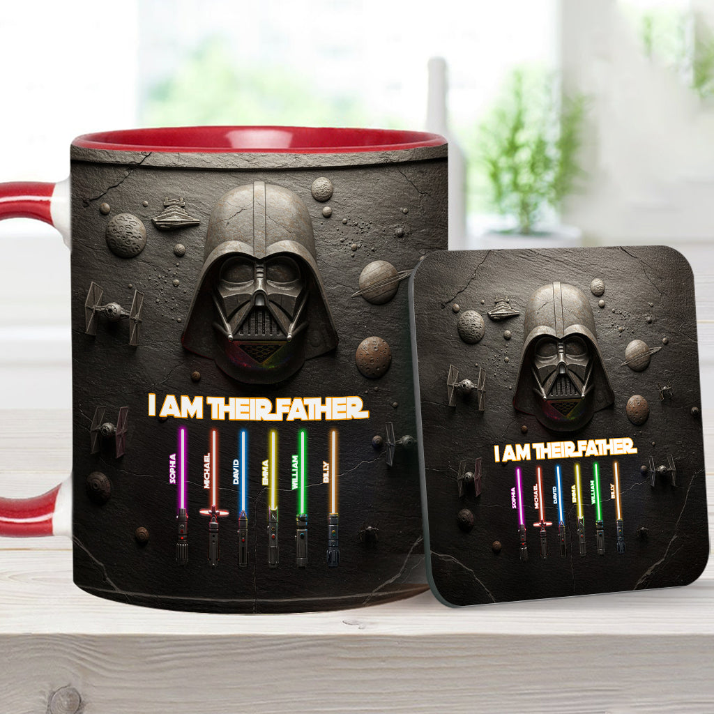 Best Dad, Grandpa, Uncle,...In The Galaxy - Personalized The Force Accent Mug