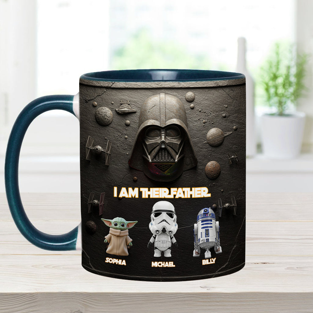 Their Father - Personalized The Force Accent Mug