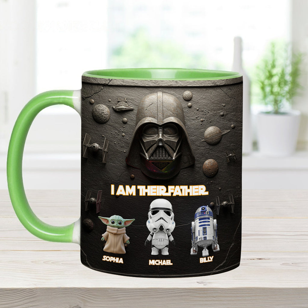 Their Father - Personalized The Force Accent Mug