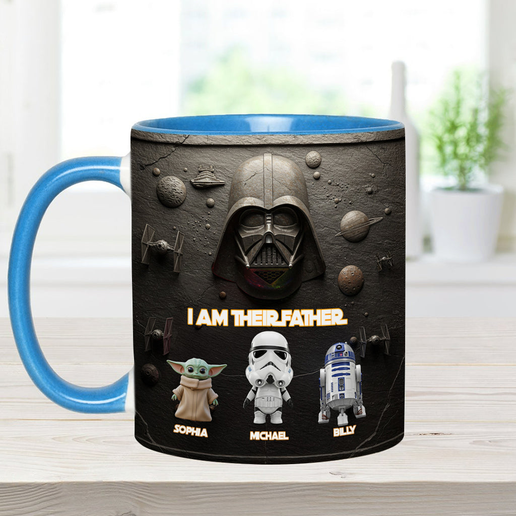 Their Father - Personalized The Force Accent Mug
