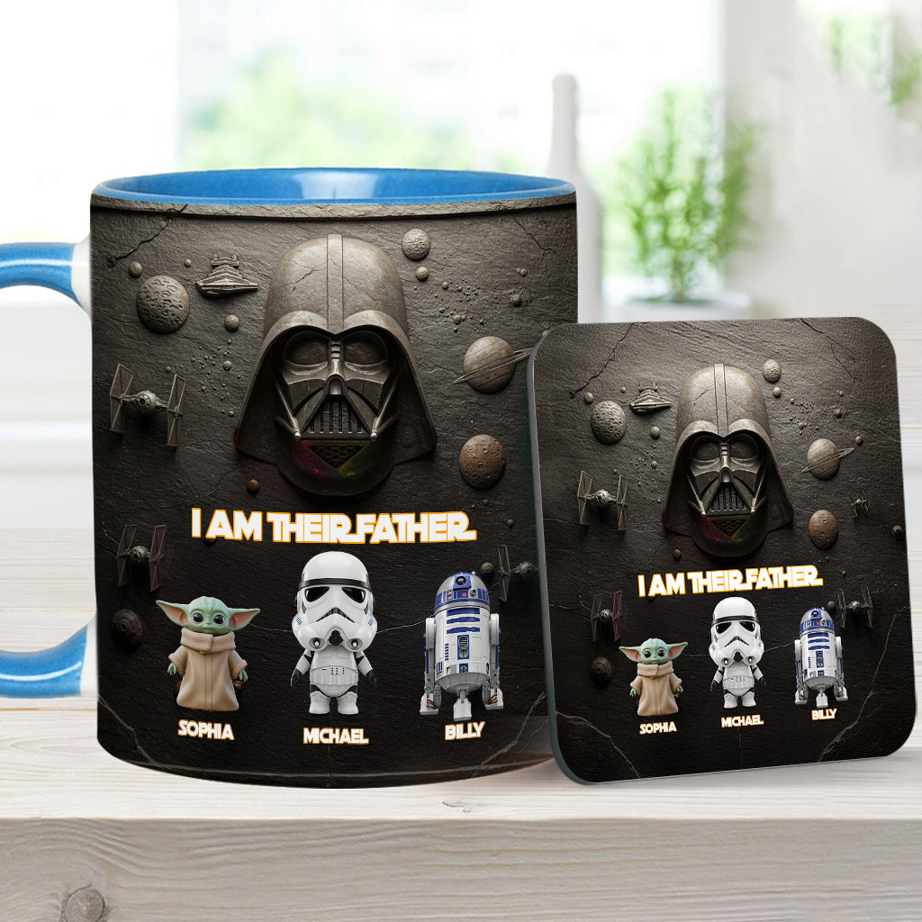 Their Father - Personalized The Force Accent Mug