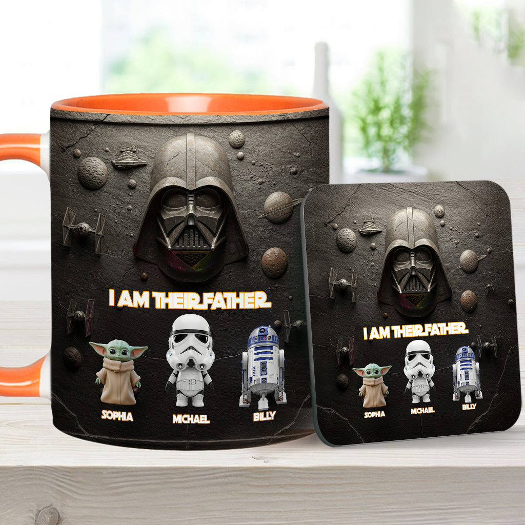 Their Father - Personalized The Force Accent Mug