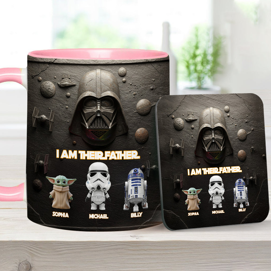 Their Father - Personalized The Force Accent Mug