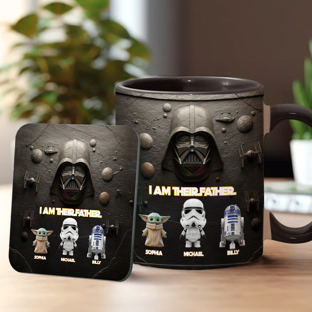 Their Father - Personalized The Force Accent Mug