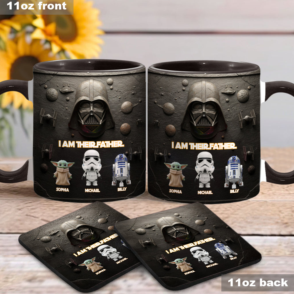 Their Father - Personalized The Force Accent Mug