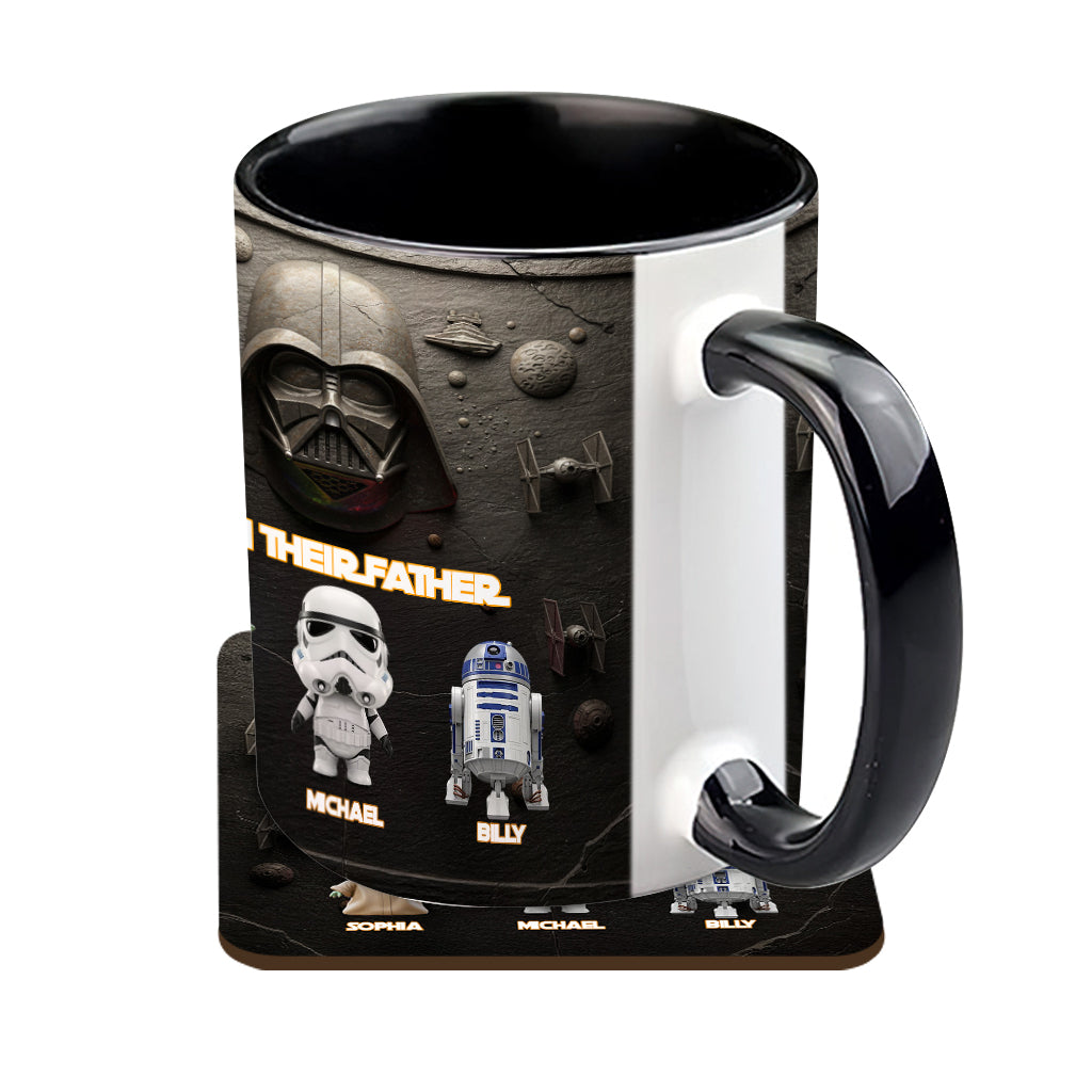 Their Father - Personalized The Force Accent Mug