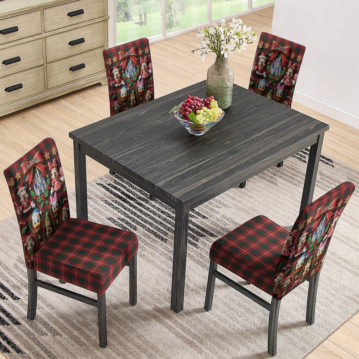 Merry Christmas - Personalized Mouse Chair Cover Set